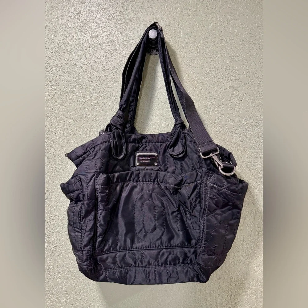 Marc Jacobs Black Quilted Baby Bag